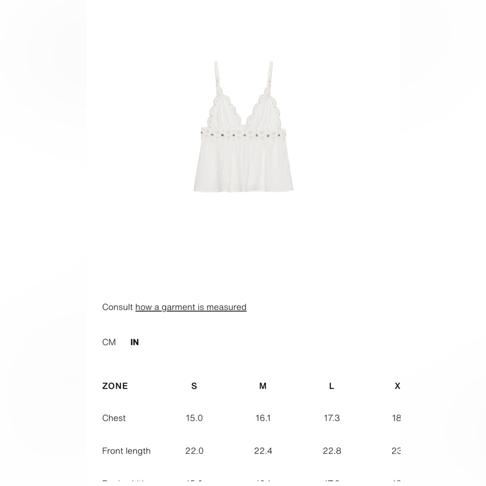 Zara NWT White Crochet & Beaded  Sleeveless Top - Picture 7 of 9